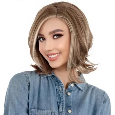 90er kurze geschichtete gerade Perücke | Damen Retro Halloween & Cosplay Haare