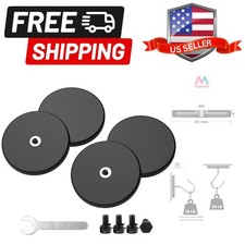 4 Pieces Strong Rubber Coated Mounting Magnets Anti-Scratch, 30 LBS of Adhesi...