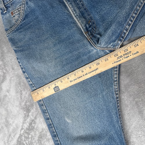 Vintage Levis Jeans Men 36x32 Fits 34x30 Orange Tab 517 Bootcut Made in USA 80s - Picture 18 of 20