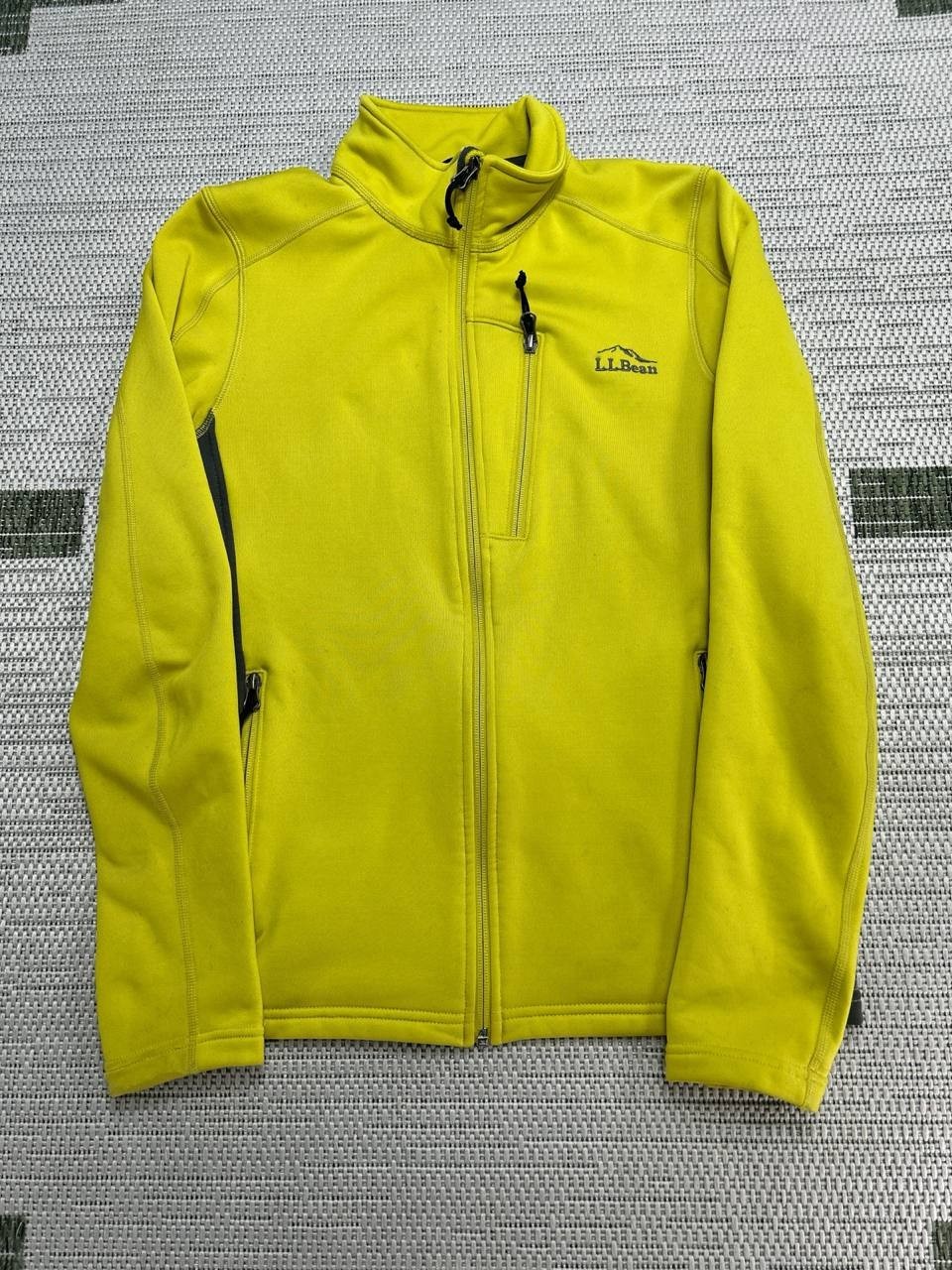 LL Bean Windproof Softshell‎ Jacket Mens Small Ye… - image 1