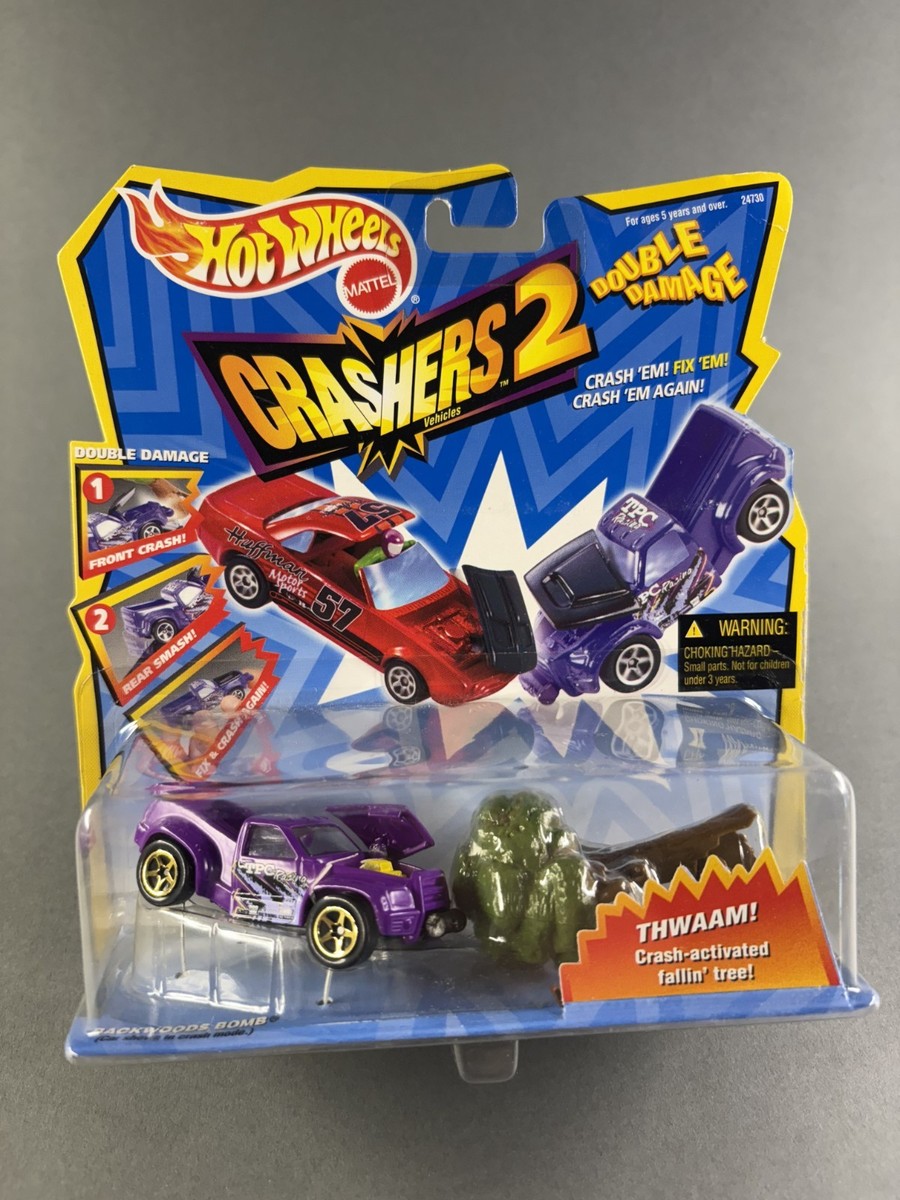 1999 Mattel Hot Wheels CRASHERS 2 Double Damage Backwoods Bomb | eBay