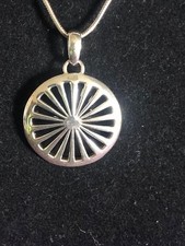 Vintage Malcom Gray Ortak Sterling Silver Pendant & Chain.
