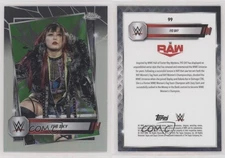 2025 Topps Chrome WWE Neon Green & Black Refractor Iyo Sky #99