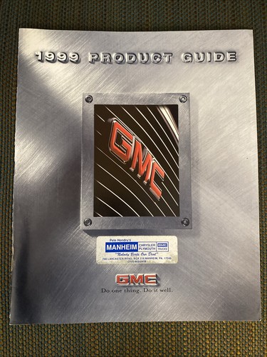 1999 GMC Full Line Dealer Sales Brochure