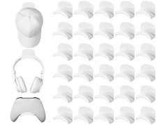 30 Pcs Headphone Hanger Holder Desk Adhesive Headphone Hook Graduation Wall H...