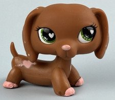 RARE Authentic Littlest Pet Shop Top 5 Valentines Dachshund Dog 556 LPS