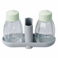 Fackelmann Menage Mit Salz- Und Pfefferstreuer Eco, Zahnstocherspender 3-Tlg.