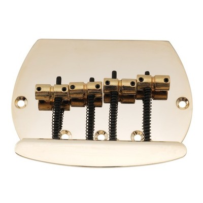 Musiclily Pro Gold 57mm Bridge For 4 String Music Man Stingray Style Bass Guitar