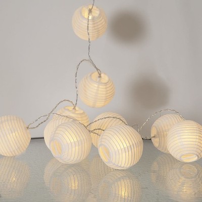 Star Trading  Lampion-Lichterkette ,Festival', 10 LED Lampions, strombetrieben, 