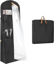 72" Wedding Dress Garment Bag Dress Bags for Gowns Bridal Dress Travel Bag - New
