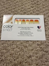 SWEET TOOTH - Color Street Nail Strips - Candy Corn - HALLOWEEN     