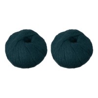 2 SträNge Mohairgarn, Weiches Garn FüR HäKeln & Stricken, MarinegrüN FüR Mohair