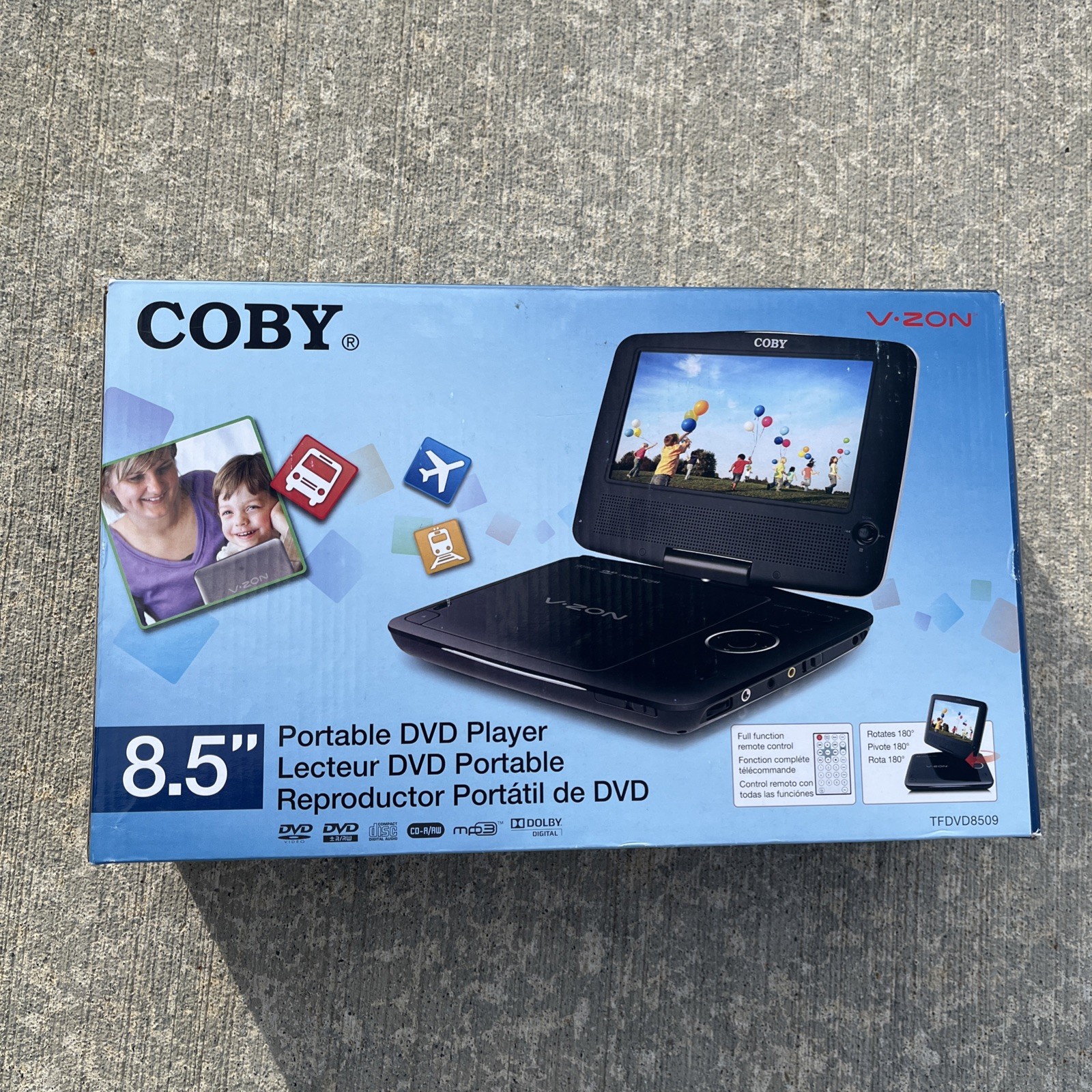 (8.5")  Still In Box. Portable Dvd Player