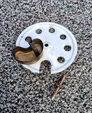 Vintage Base Plate With Spirit Cup & Securing Screw For Anchor Pressure Lamp 