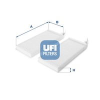 Innenraumfilter UFI 53.164.00 Partikelfilter FüR Mercedes Citan Nissan Movano 3
