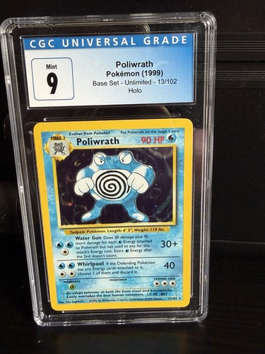 Poliwrath graded CGC 9 for sale on eBay
