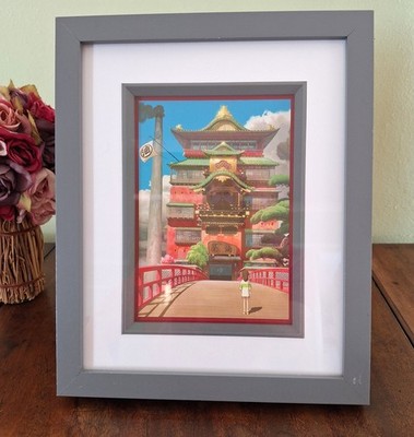 Spirited Away Miyazaki Studio Ghibli gerahmter Digitaldruck Anime, Wandbild, 2001