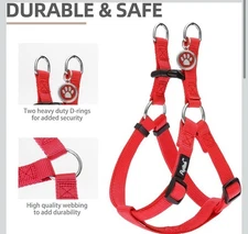 PUPTECK No Pull Dog Harness Soft Adjustable Basic Nylon Step in Puppy