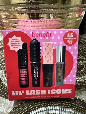 Brand new in box $64 value Benefit Lil  Lash Icons Mini Mascara Set