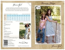 Favorite Things PRAIRIE GIRL DRESS or Tunic TOP Pattern UC V028 Size 4-22 UNCUT