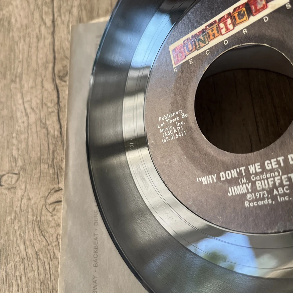 Jimmy Buffett – Why Don't we get Drunk / The Great Filling Station Holdup 45 rpm Foto 4 de 4