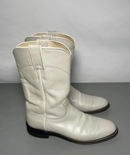 Vintage Justin Boots Leather Roper Western Cowgirl Women's 7B