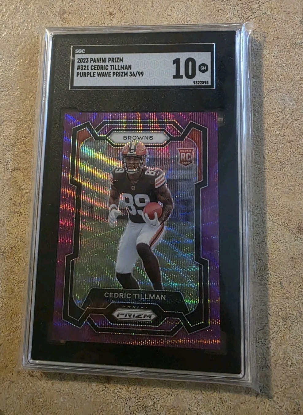 Cedric Tillman Panini Prizm #321 Purple Wave