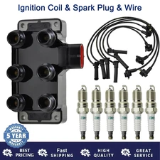 For 2005-2010 Ford Mustang V6 4.0L FD480 Ignition Coil & Spark Plug & Wire Set