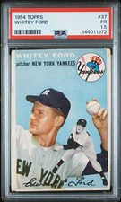 Whitey Ford 1954 Topps PSA 1.5 #37 New York Yankees