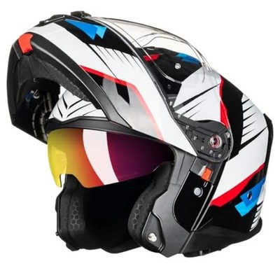 DOT ECE Modular Full Face Motorcycle Helmet Street Racing Motorbike B-711