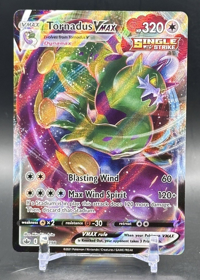 Tornadus VMAX 125/198 - Holo VMAX Rare Chilling Reign Pokemon NM