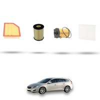 Hoffcar Set Service - 4 Filter FüR Volvo V60 2.4 D4 133Kw Von 2013