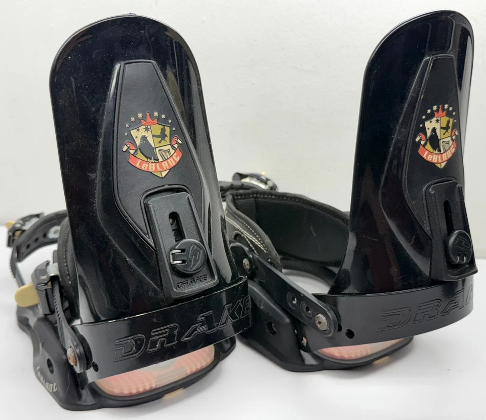 Fijaciones de Snowboard Drake Mikey LeBlanc RARAS Italia Talla Grande Águila Snowboarding Foto 2 de 4