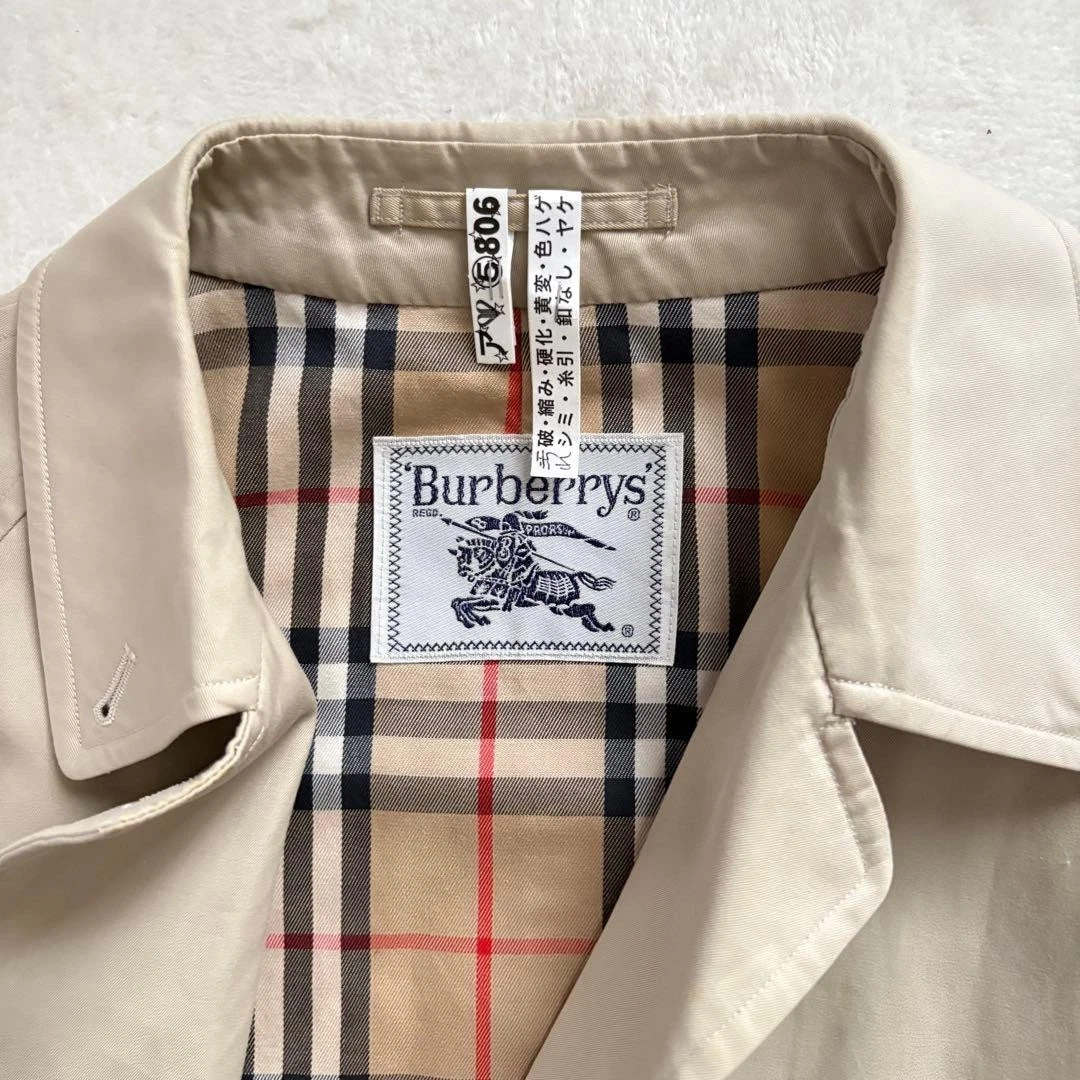 Abrigo Burberrys Balmacaan Beige Algodón 100% Manga Raglán Talla 11AB3