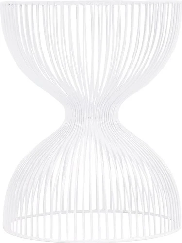 Nicholas Iron Hourglass Side Table-Butler Specialty - Picture 1 of 3