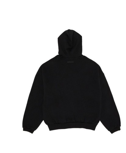 NUEVO CON ETIQUETAS Fear of God Essentials Sudadera con Capucha Negro Jet ATÉNTICO Envío Rápido - Imagen 2 de 3