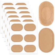 24 Pcs Bunion Cushion Protector Pads 2.05 x 1.26 Inch 5.2 x 3.2 cm , Yellow