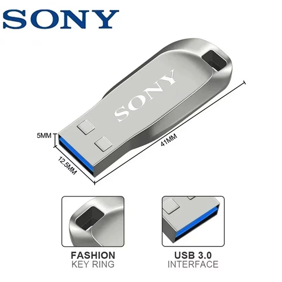 2TB USB 3.0 Pen Drive 1TB High Speed Transfer Metal Portable U Disk Flash - Image 4 of 4