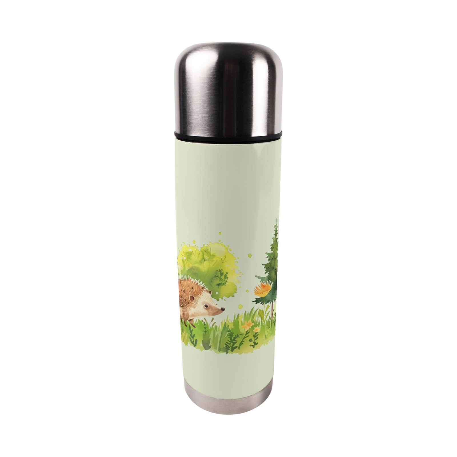 Spring Hedgehog Large Reusable Thermal Flask - 750ml Stainless Steel Flask Gift