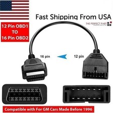 Gm Diagnostic Scanner Obd1 To Obd2 16 Pin Converter 12 Pin Adapter Cable