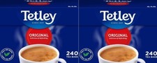 2 x Tetley Original 240 Tea Bags, 750g - Pack of 2 = 480 Tbags Bbe Nov 2025