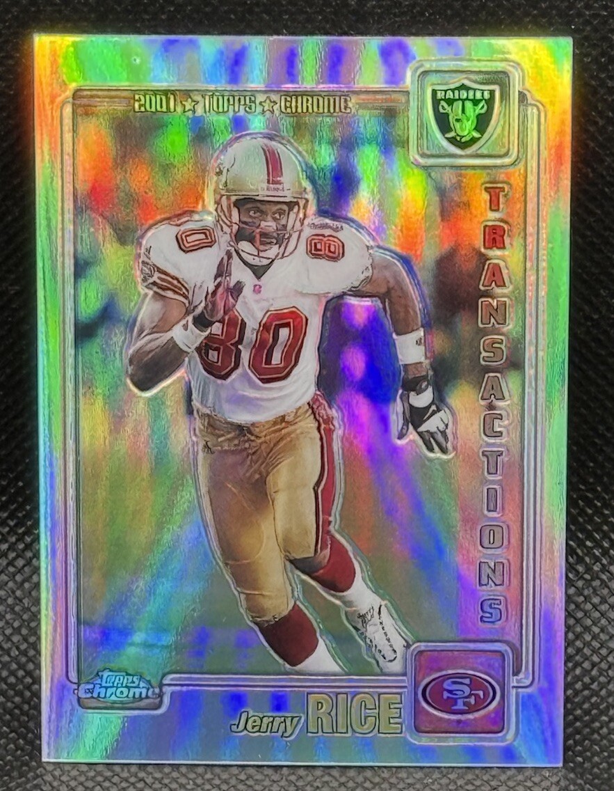 2001 Topps Chrome - Refractor #136 Jerry Rice /999