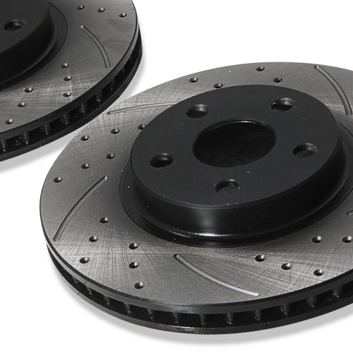 DISCOS DE FRENO DELANTEROS PERFORADOS RANURADOS 275 MM PARA TOYOTA CELICA T-SPORT 140 190 1999+ - Imagen 7 de 9