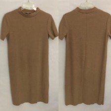 Zara Trafaluc Camel Sweater Dress.  Size Small.  Brown