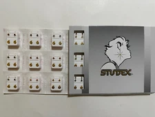 Studex Ear Piercing Gold Plated Regular Tiffany Birthstones 4MM 12 Pairs R113Y