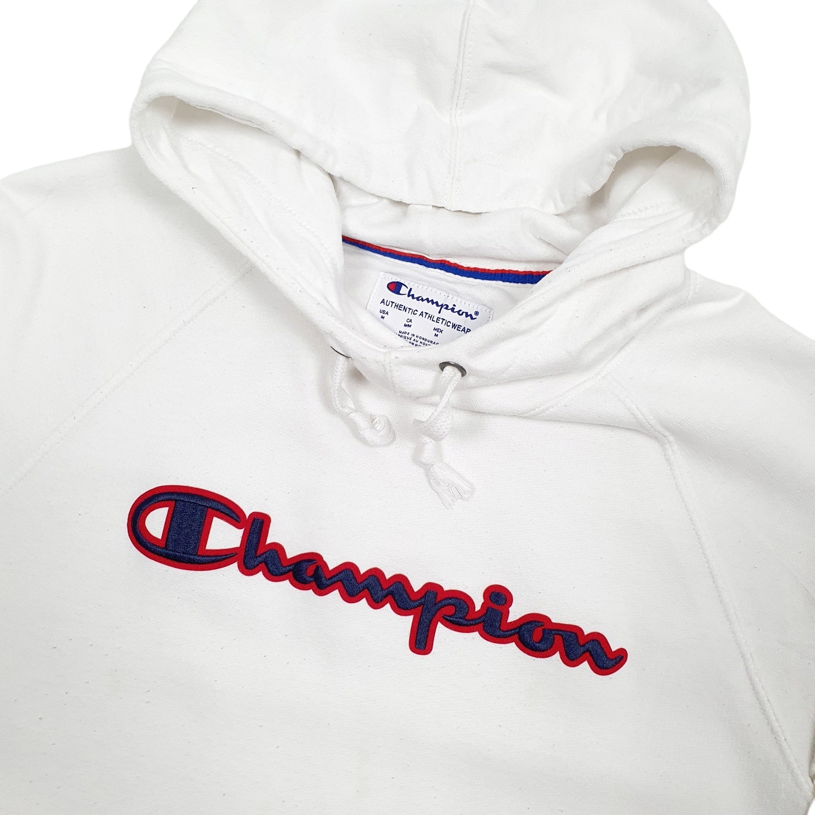 CHAMPION Hoodie Spellout Cotton Jumper Sweatshirt Mens M image 2