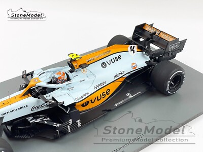 Mclaren F1 MCL35M #4 Lando Norris Monaco 2021 Gulf Livery 1