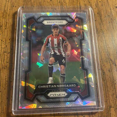 CHRISTIAN NORGAARD Panini PRIZM EPL 2023-24 FOTL Silver Cracked ice BRENTFORD  