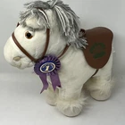 Vintage Cabbage Patch Kids CPK 17” Show Pony  Plush White Horse 1984 With Spots