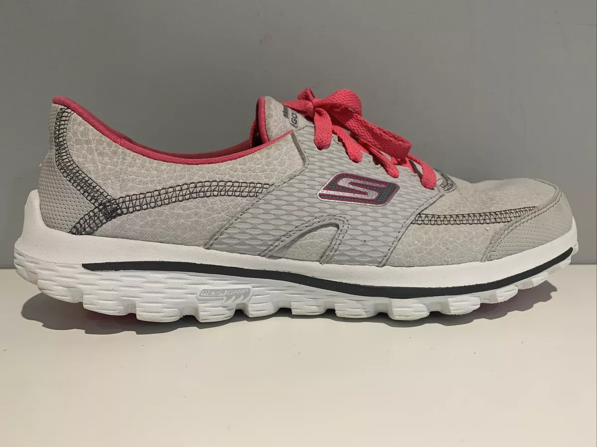 fiktion zone bule Women's Skechers Go Walk 2 Lynx Golf Shoes Gray Hot Pink Sz 8 With Box |  eBay